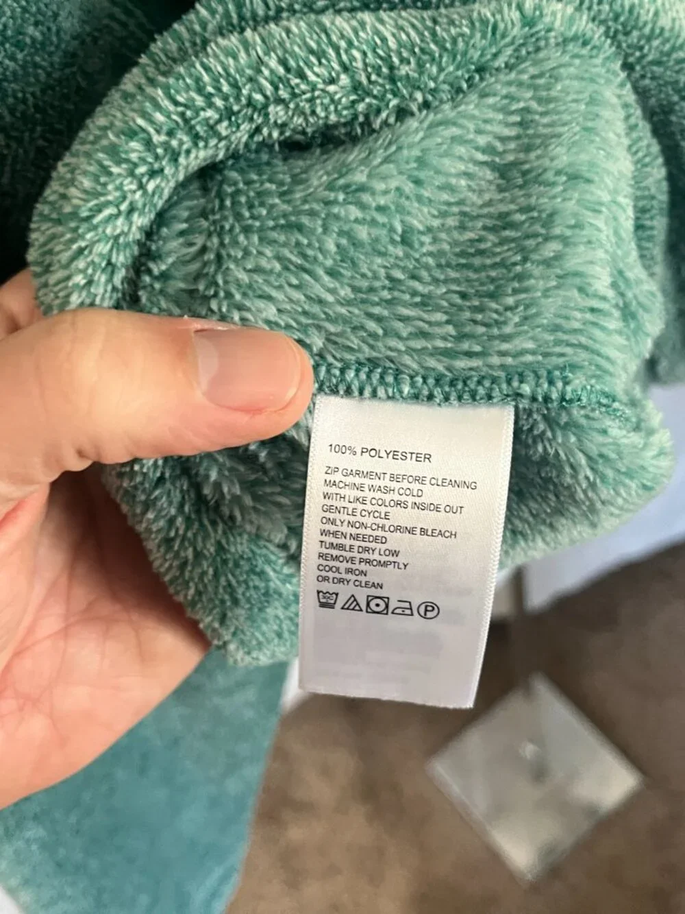 🌴 Tommy Bahama Men’s Blue Green Deep Pile Fleece 1/4 Zip Jacket XL 🔥